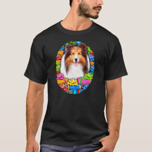 Sheltie Christmas Open Geschenke Verkauf T-Shirt