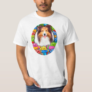 Sheltie Christmas Open Geschenke Verkauf T-Shirt