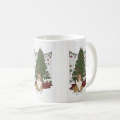 Sheltie & Christmas tree Kaffeetasse (VorderseiteRechts)