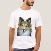 Sheltie Collie Herde Hund T-Shirt (Vorderseite)