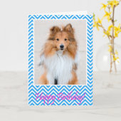 Sheltie die Shetlandinseln Schäferhund-alles- Gute Karte (Gelbe Blume)