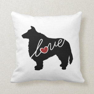 Sheltie (die Shetlandinseln-Schäferhund) Liebe Kissen
