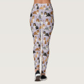 Sheltie Dog Bones and Paws Leggings (Rückseite)