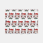 Sheltie Dog Breed Christmas Stars Fleecedecke (Vorderseite (Horizontal))
