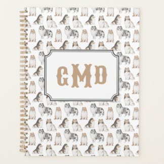 Sheltie Dog Breed | Tan Monogram Planer