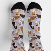 Sheltie Dog Knochen und Paws Socken (Oben)