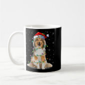 Sheltie Dog Lover Xmas Lighting Santa Sheltie Chri Kaffeetasse (Links)