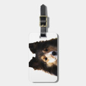 Sheltie Dog Malerkizze Gepäckanhänger (Vorderseite vertikal)