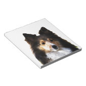 Sheltie Dog Malerkizze Notizblock (angewinkelt)