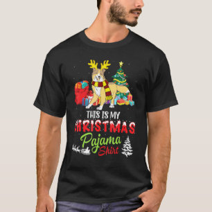 Sheltie Dog Noel Costume Present This Is My Christ T-Shirt
