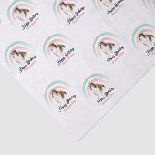 Sheltie Dog Rainbow Birthday Seidenpapier (Ausschnitt)