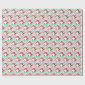 Sheltie Dog Rainbow Pink Birthday Geschenkpapier (Flach)