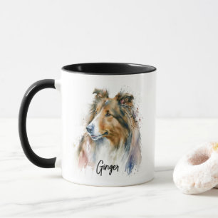 Sheltie Dog Rasse Personalisiert Tasse