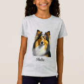 Sheltie Dog Template T-Shirt (Vorderseite)