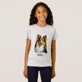Sheltie Dog Template T-Shirt (Vorne ganz)