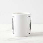 Sheltie Dog Zeichnend von Glenda S. Harlan Kaffeetasse (Mittel)