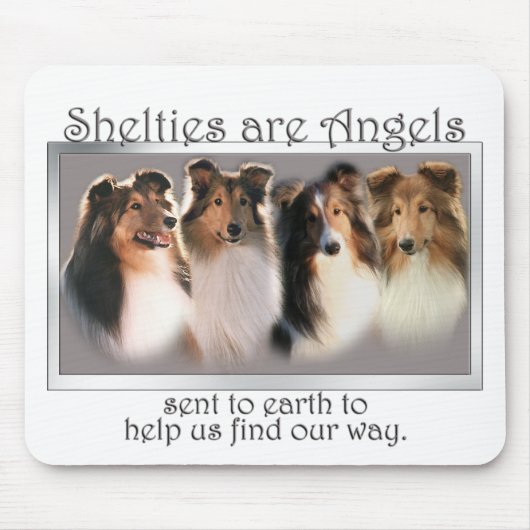 Sheltie Engel Mouspad Mousepad (Vorne)