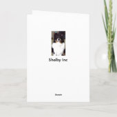Sheltie erhalten wohle Karte (Rückseite)