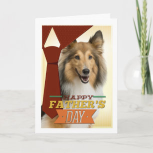 Sheltie Fathers Day Card Karte
