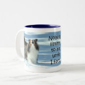 Sheltie Furz Tasse (Vorderseite Links)