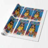 Sheltie-Geburtstagsfeier Geschenkpapier (Ungerollt)