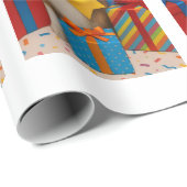 Sheltie-Geburtstagsfeier Geschenkpapier (Rolleneckpunkt)