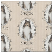 Sheltie Gewebe Stoff (Nahaufnahme)