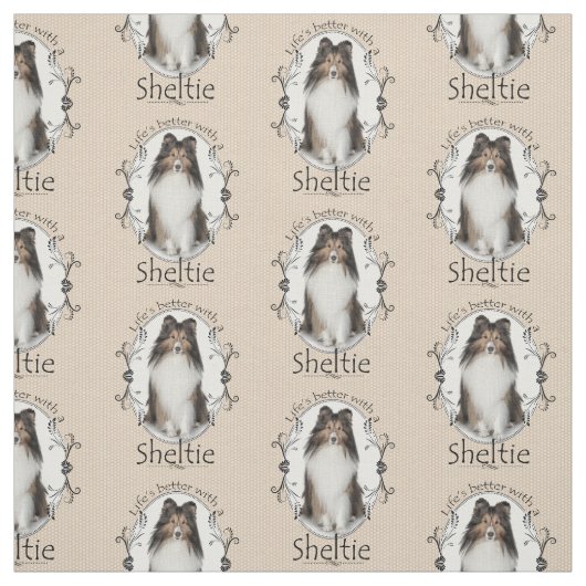 Sheltie Gewebe Stoff (Muster)