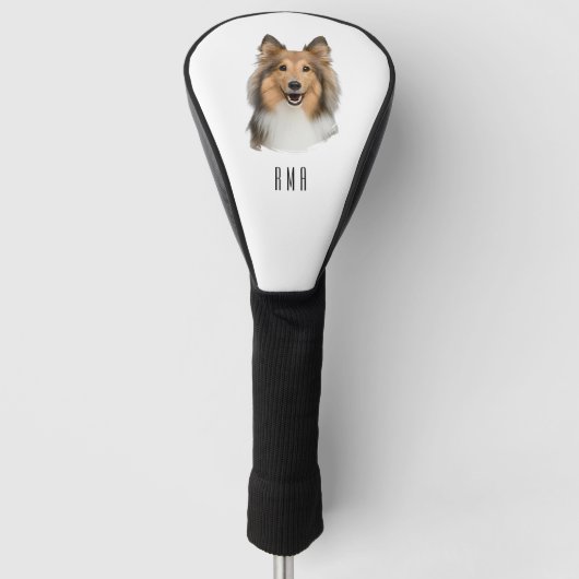 Sheltie Golf Headcover (Vorderseite)