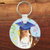 Sheltie Graduate Schlüsselanhänger (Vorderseite)