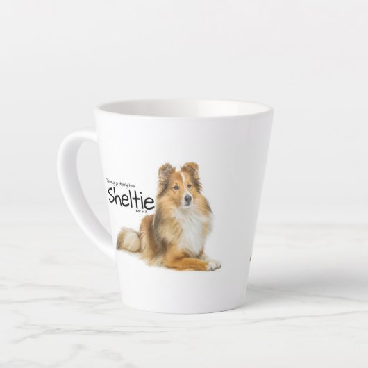 Sheltie Hair Milchtasse (Linke Ecke)