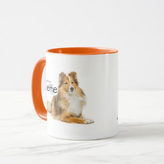 Sheltie Hair Tasse (Vorderseite Links)