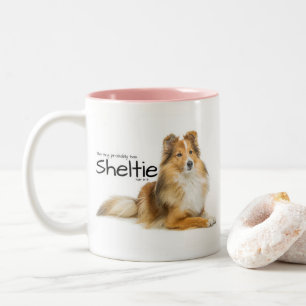 Sheltie Hair Zweifarbige Tasse