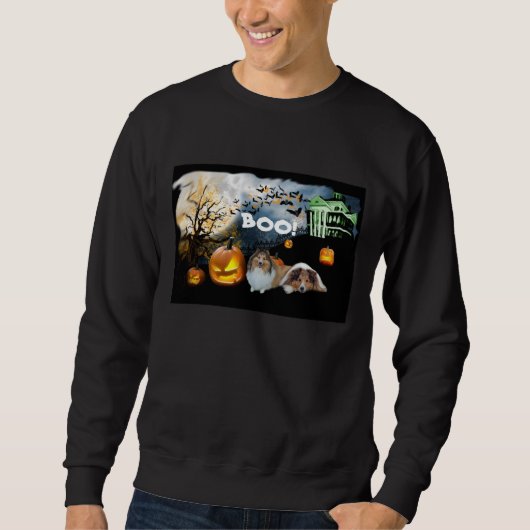 Sheltie Halloween UnisexSweatshirt Sweatshirt (Vorderseite)