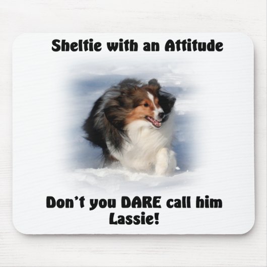 Sheltie Haltung Mousepad (Vorne)