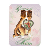 Sheltie Heart Mama Magnet (Vertikal)