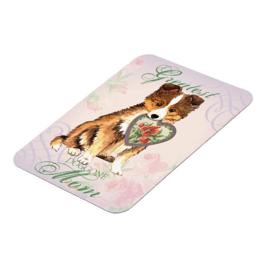 Sheltie Heart Mama Magnet (Linke Seite)
