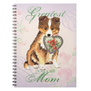 Sheltie Heart Mama Notizblock