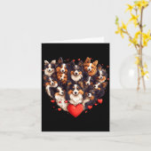 Sheltie Heart-shaped Cute Sheltie Dog Lover Men Wo Karte (Gelbe Blume)