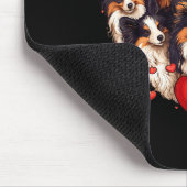 Sheltie Heart-shaped Cute Sheltie Dog Lover Men Wo Mousepad (Ecke)