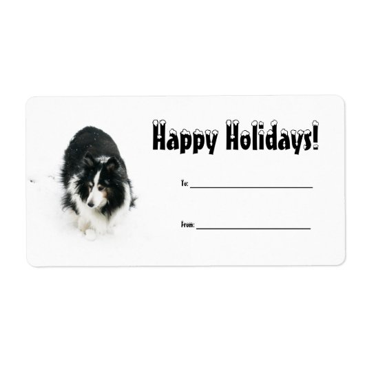 Sheltie-Holiday-Label (Vorne)
