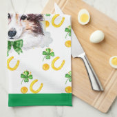 Sheltie Holiday Wohngestaltung St Patricks Day Geschirrtuch (Viertel Falte)