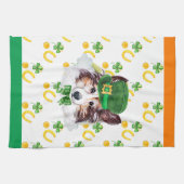 Sheltie Holiday Wohngestaltung St Patricks Day Geschirrtuch (Horizontal)