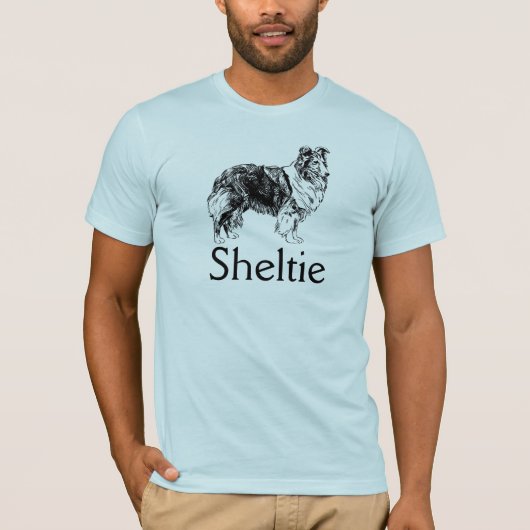 Sheltie-Hund-Grafik T-Shirt (Vorderseite)