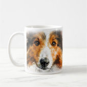 Sheltie-Hundemutter Kaffeetasse (Links)