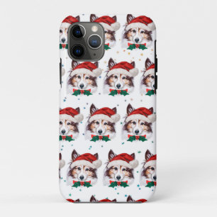 Sheltie-Hunderasse Weihnachtssterne Case-Mate iPhone Hülle
