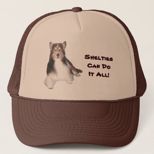 Sheltie Hut Truckerkappe (Vorderseite)