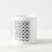 Sheltie in den Schafen Kaffeetasse (Vorderseite Links)