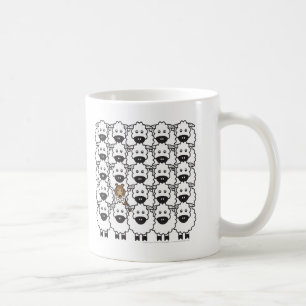 Sheltie in den Schafen Kaffeetasse