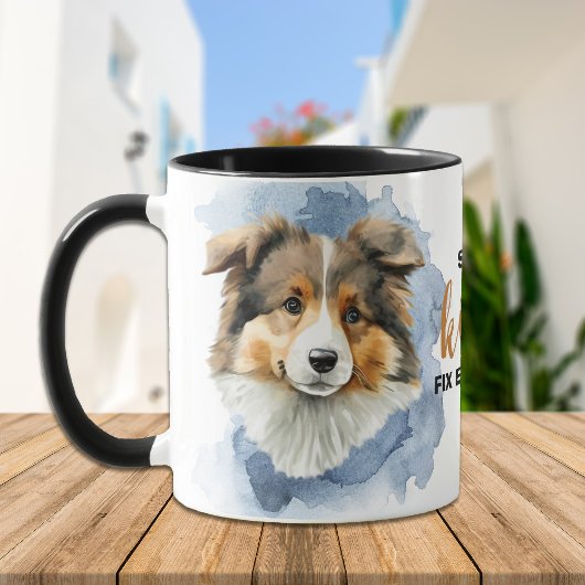 Sheltie Kisses Fix Alles Tasse
